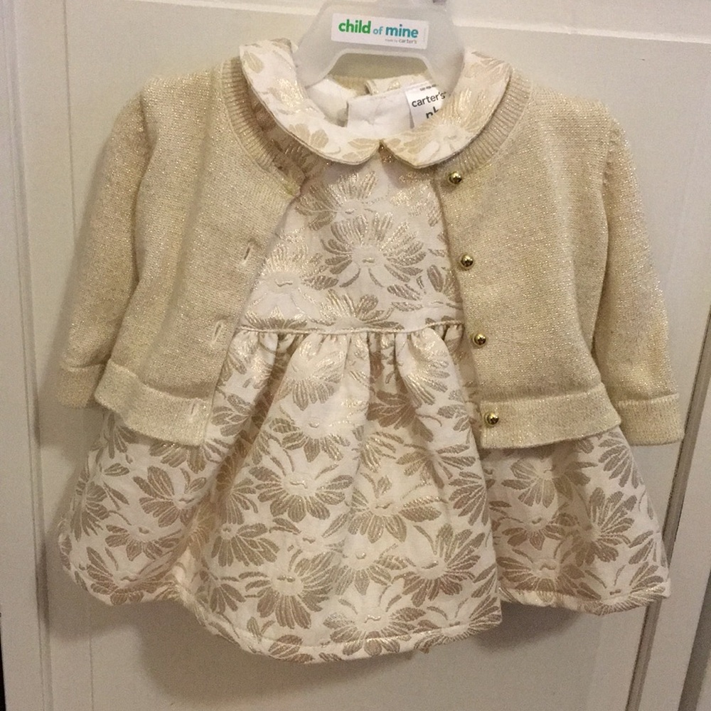 Gold Newborn outfit